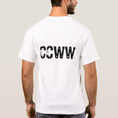 CCWWのTシャツ2 Tシャツ (裏面)