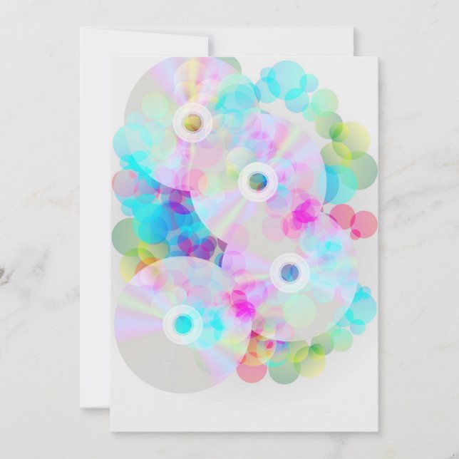 CDの色数々のの背景 (正面)