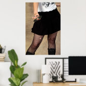 CDを持っている10代の若者 ポスター (ホームオフィス)