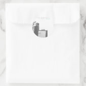 CDカバーステッカー ラウンドシール (バッグ)