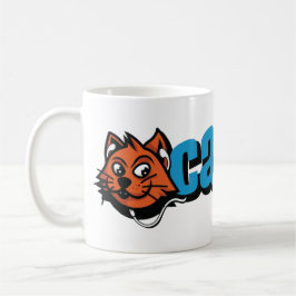 CDロゴの青猫のマグ コーヒーマグカップ
