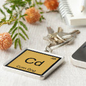 Cd – コーンドッグ化学素おもしろい子シンボルティー キーホルダー (側面)