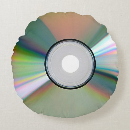 "CD"デザインギフトおよびプロダクト ラウンドクッション (正面)