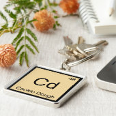 Cd - Cookie生地化学要素シンボルTシャツ キーホルダー (側面)