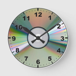"CD" design wall clocks ラウンド壁時計