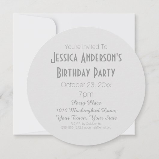 CD dvdレコードアルバム誕生日 招待状 (裏面)