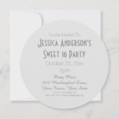 CD dvdレコードアルバムSweet sixteen 招待状 (裏面)