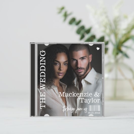 CD Photo Cover Wedding 招待状 (スタンド正面)