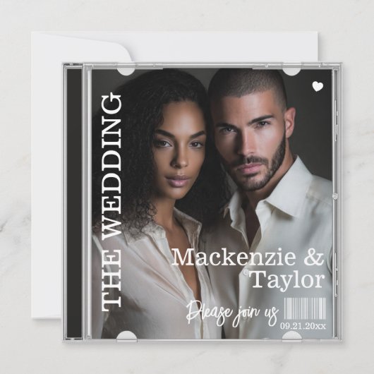 CD Photo Cover Wedding 招待状 (正面)