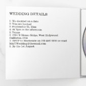 CD Photo Cover Wedding Invitation 三つ折りクリスマスカード (内部最初)