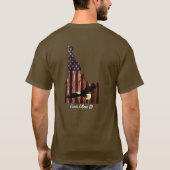 CDA - BALD EAGLE BURNT WOOD - IDAHO PATRIOT CLR Tシャツ (裏面)