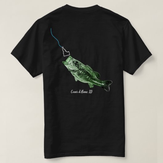 CDA BASS - HERE FISHY FISHY - STRIKING IDAHO Tシャツ (デザイン裏面)