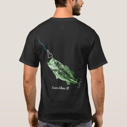 CDA BASS - HERE FISHY FISHY - STRIKING IDAHO Tシャツ (裏面)