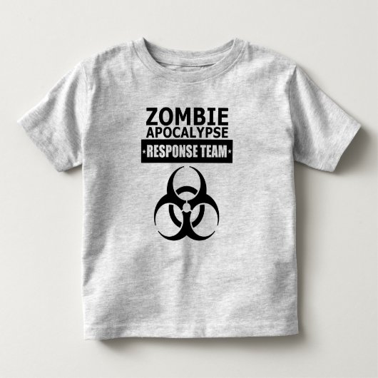 CDCのゾンビの黙示録の応答のチーム幼児のティー トドラーTシャツ (正面)