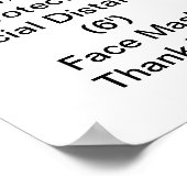 CDC Guidelines For COVID-19 ポスター (角)