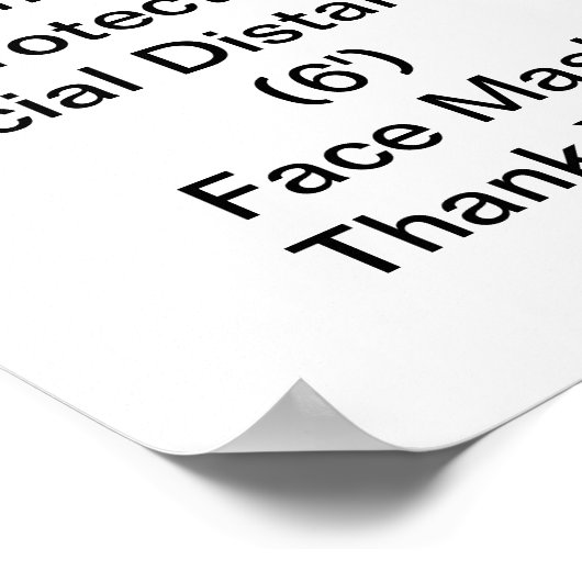 CDC Guidelines For COVID-19 ポスター (角)