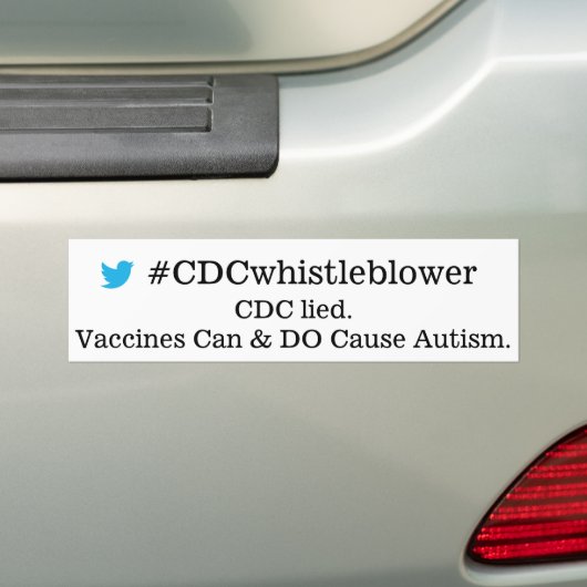 CDCwhistleblower バンパーステッカー (車上)