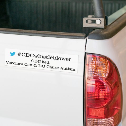 CDCwhistleblower バンパーステッカー (トラック上)