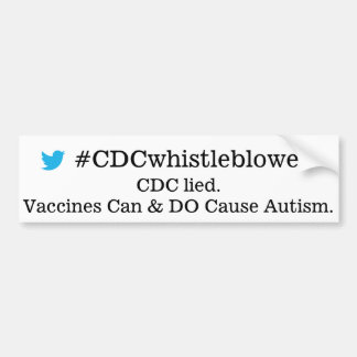 CDCwhistleblower バンパーステッカー