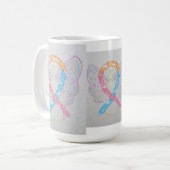 CDH認識度リボンエンジェルアートマグ コーヒーマグカップ (正面左)