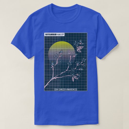 CDH認識度月桜さくらんぼ花 Tシャツ (デザイン正面)