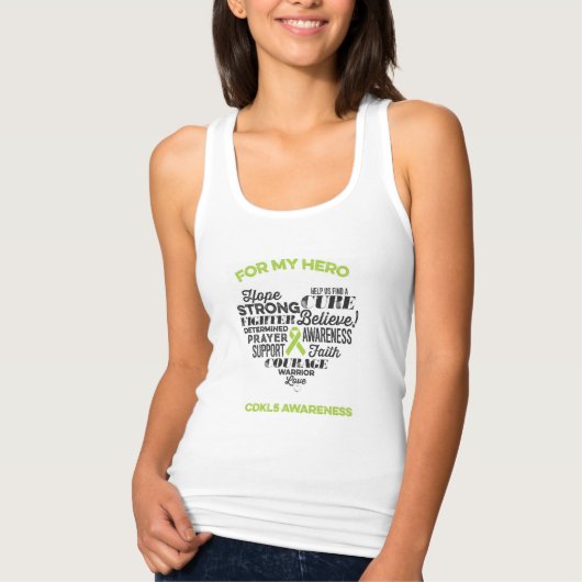 CDKL5認識度シャツ、Sonya Story、CDKL5 タンクトップ (正面)