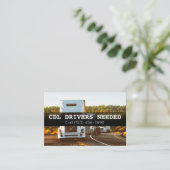 CDLトラックドライバーが必要 名刺 (スタンド正面)