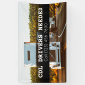 CDLドライバが必要なビジネスバナー 横断幕 (縦)