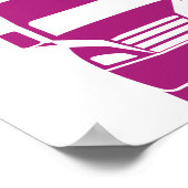 CDL女性トラックドライバープリント ポスター (角)