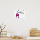 CDL女性トラックドライバープリント ポスター (キッチン)