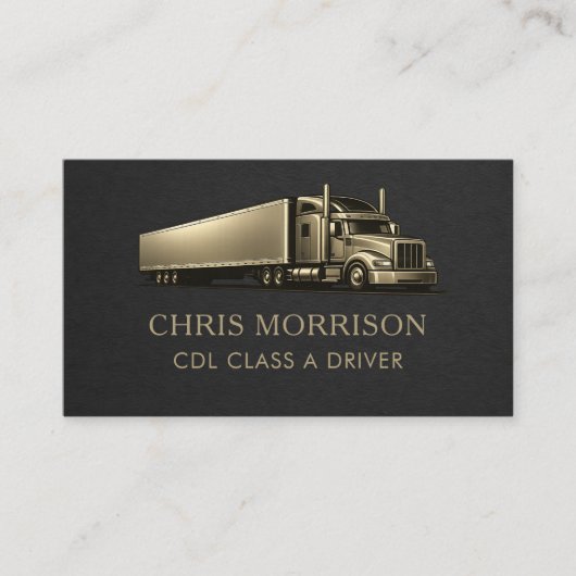 CDL Class A Driver Professional 名刺 (正面)