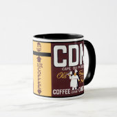 CDM Fabled Coffee Label Mag ・セラミック11 oz. マグカップ (正面右)