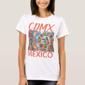 CDMXメキシコ通りグラフィッティ壁画 Tシャツ (正面)