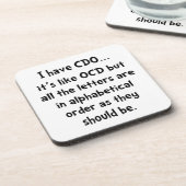 CDOはOCDを好みます コースター (左側)