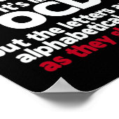 Cdoを持つ – Ocdのように見えるが、文字はOrの中にある ポスター (角)