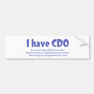 CDO バンパーステッカー