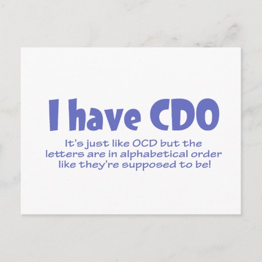 CDO ポストカード (正面)