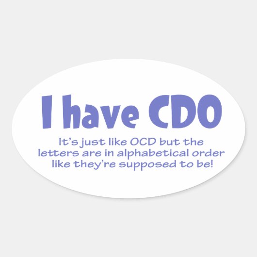 CDO 楕円形シール (正面)