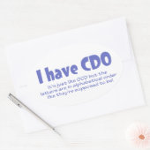 CDO 楕円形シール (封筒)