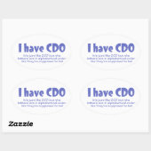 CDO 楕円形シール (シート)