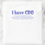 CDO 楕円形シール (バッグ)