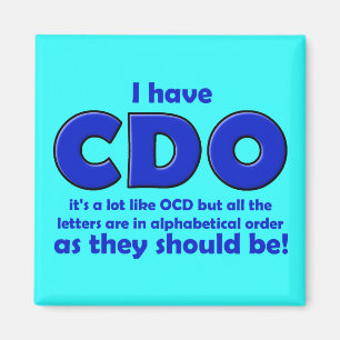 CDO OCD おもしろ冷蔵庫マグネット マグネット