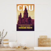 CDU Federal Election Poster 1949 Preserve Germany ポスター (キッチン)