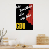 CDU Federal Election Poster 1961 Don't jeopardize ポスター (キッチン)