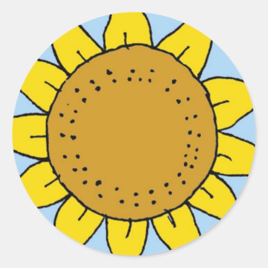 CE – ひまわり丸シール ラウンドシール (正面)