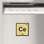 Ce – チェロ音楽化学周期表記号 マグネット (インサイチュ (食洗機))