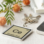 Ce – 混沌とした邪悪な化学元素シンボルTシャツ キーホルダー (側面)