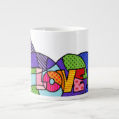 Ce Ceアートポップ・アートのカラフル独占的デザイン ジャンボコーヒーマグカップ (正面)