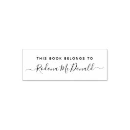 Ce livre appartient à l'écriture manuscrite セルフインキングスタンプ