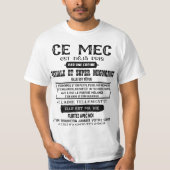 ce mec  est déjà pris par une copine géniale et tシャツ (正面)